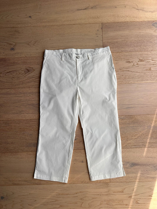 SALE Vintage white Capri trousers