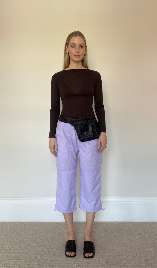 Vintage lilac cargo capris