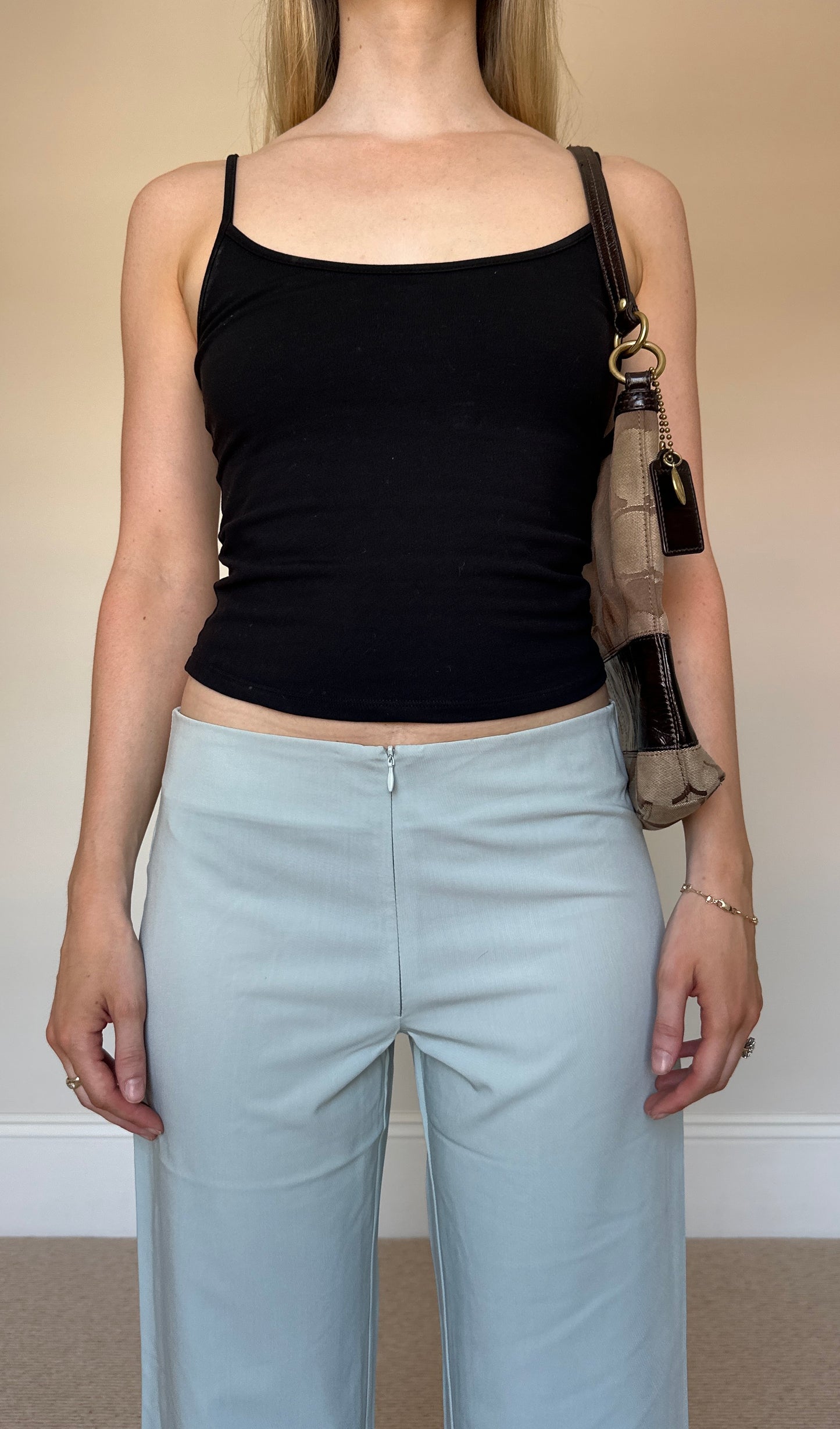 Vintage sky blue Capri trousers
