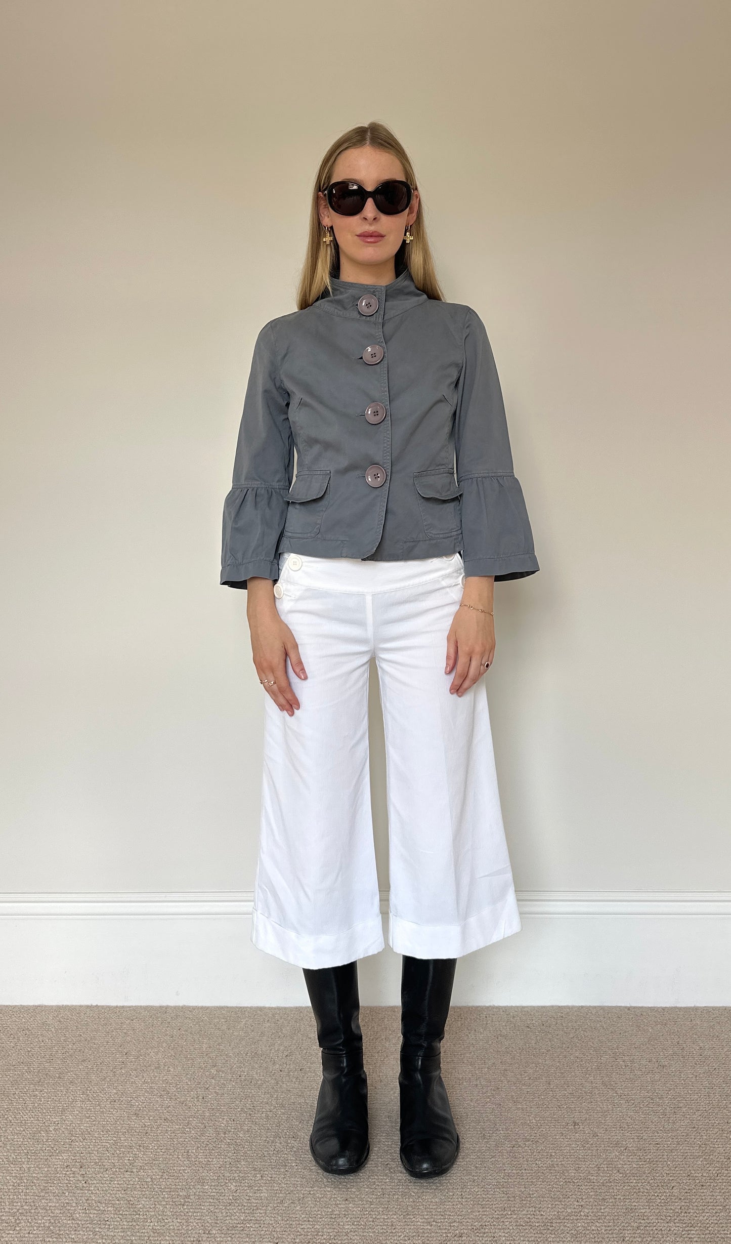 Vintage grey pea coat