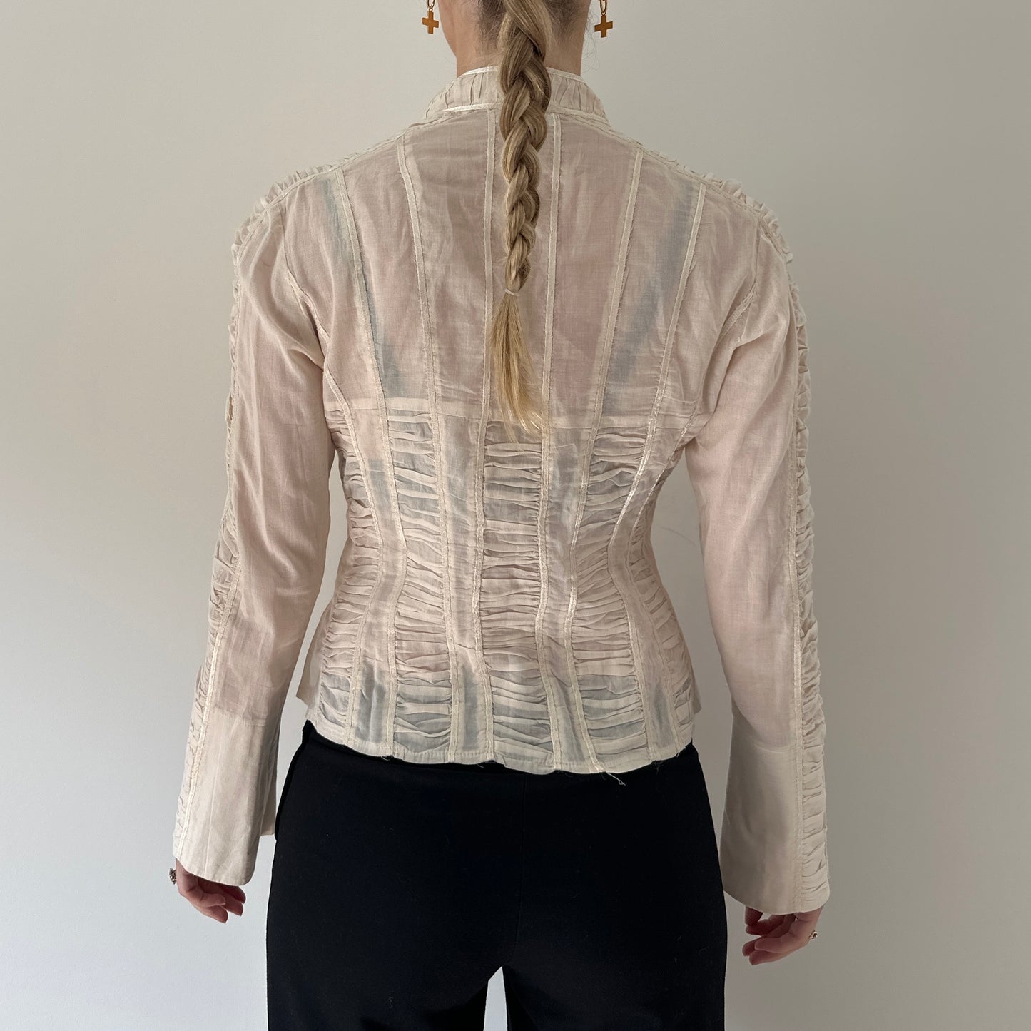 Vintage cream blouse