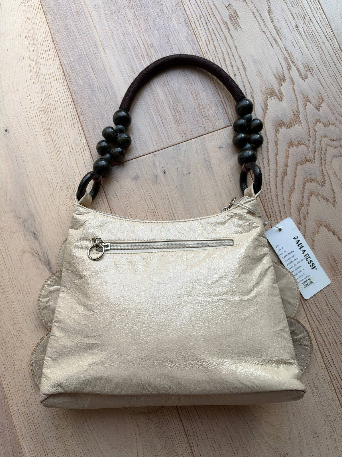 Vintage cream disc bag