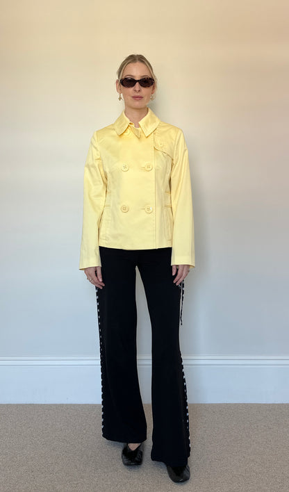 Butter Yellow Pea Coat