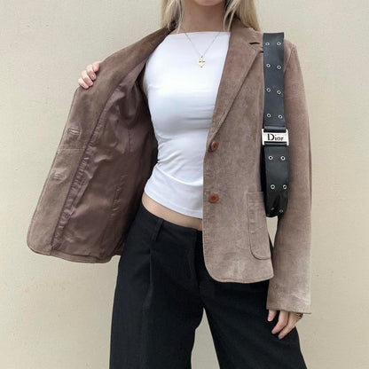 Vintage suede blazer