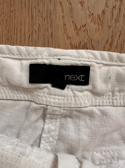 SALE white linen trousers
