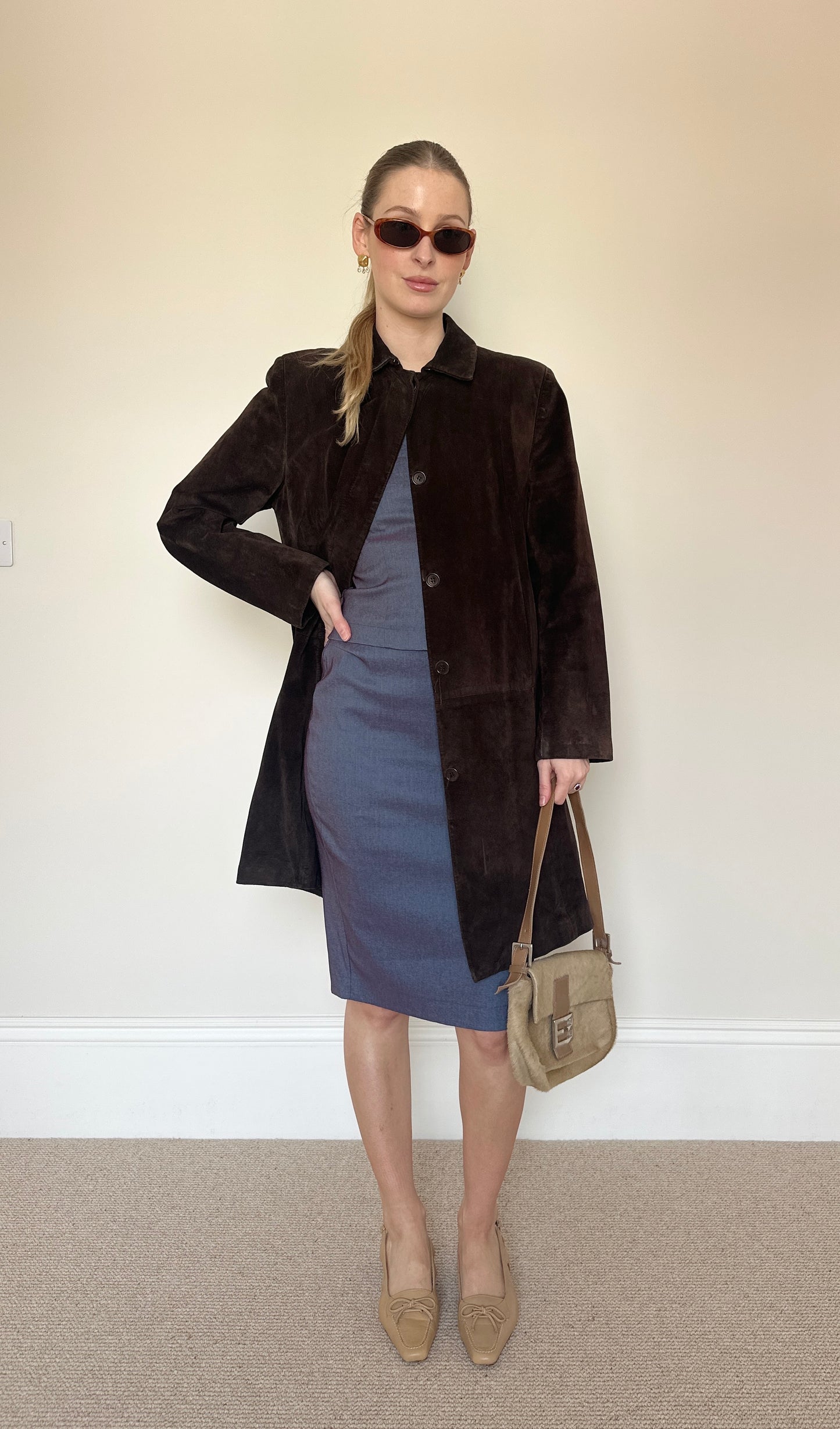 Vintage brown suede jacket