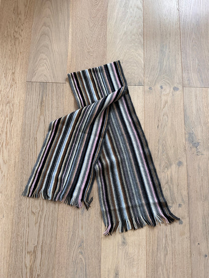 SALE vintage stripe scarf