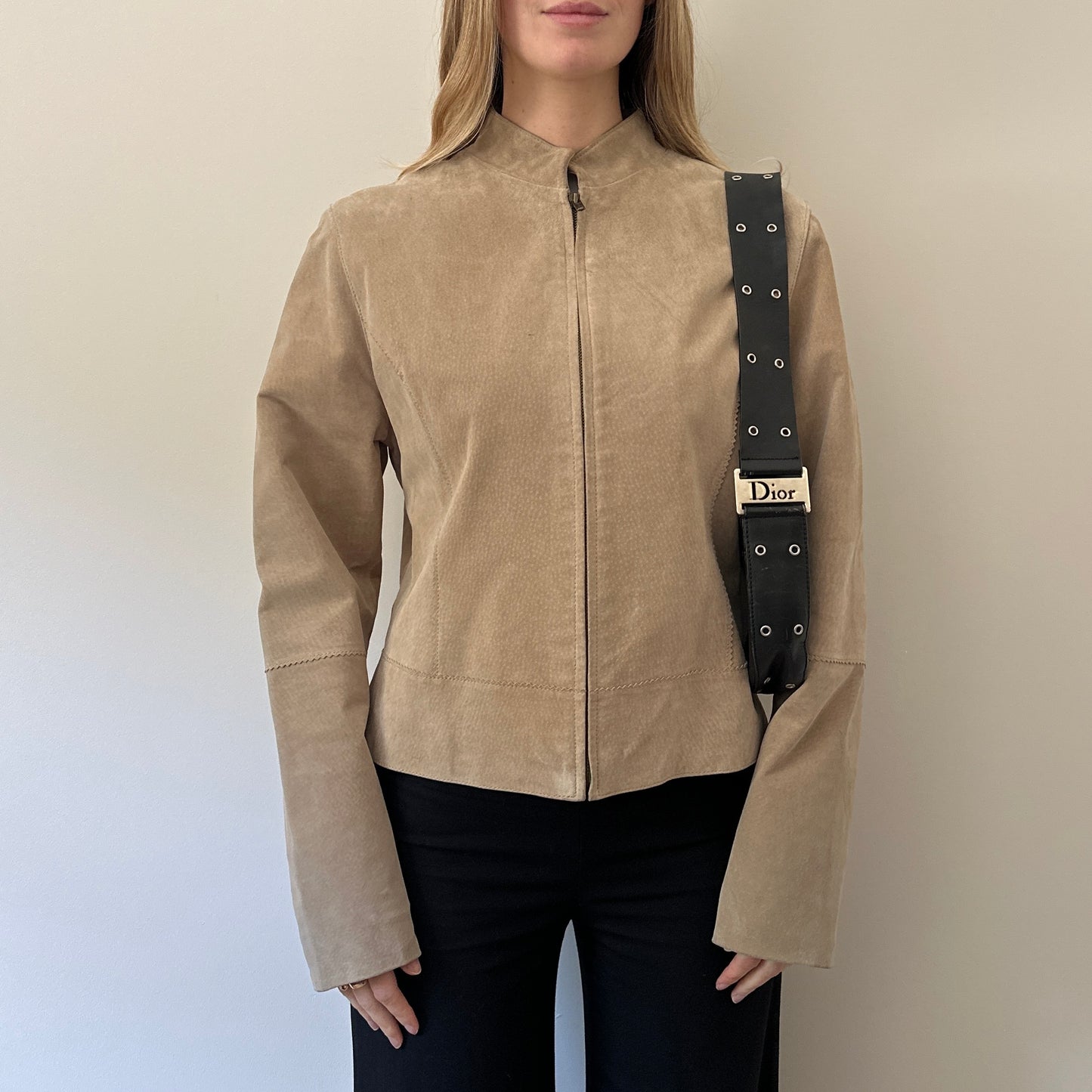 Vintage camel suede jacket