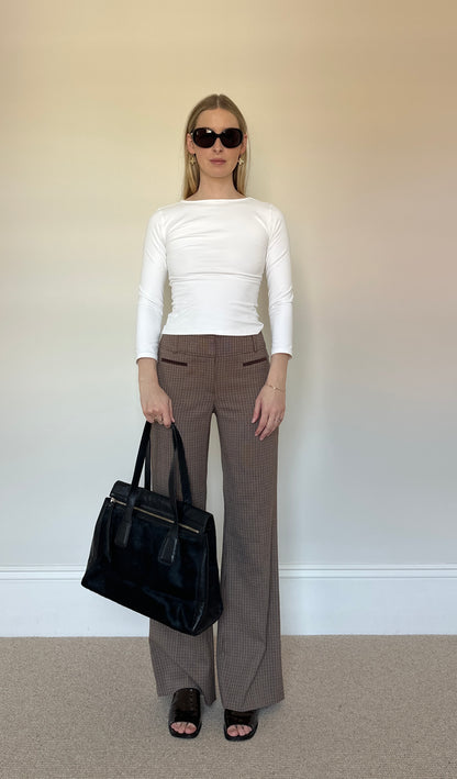 Vintage leather & pony skin bag