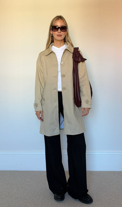 Vintage beige trench coat
