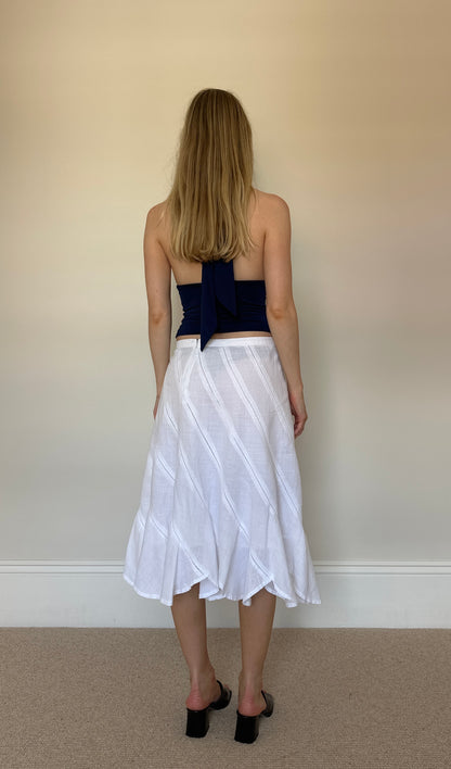 Vintage white floaty skirt