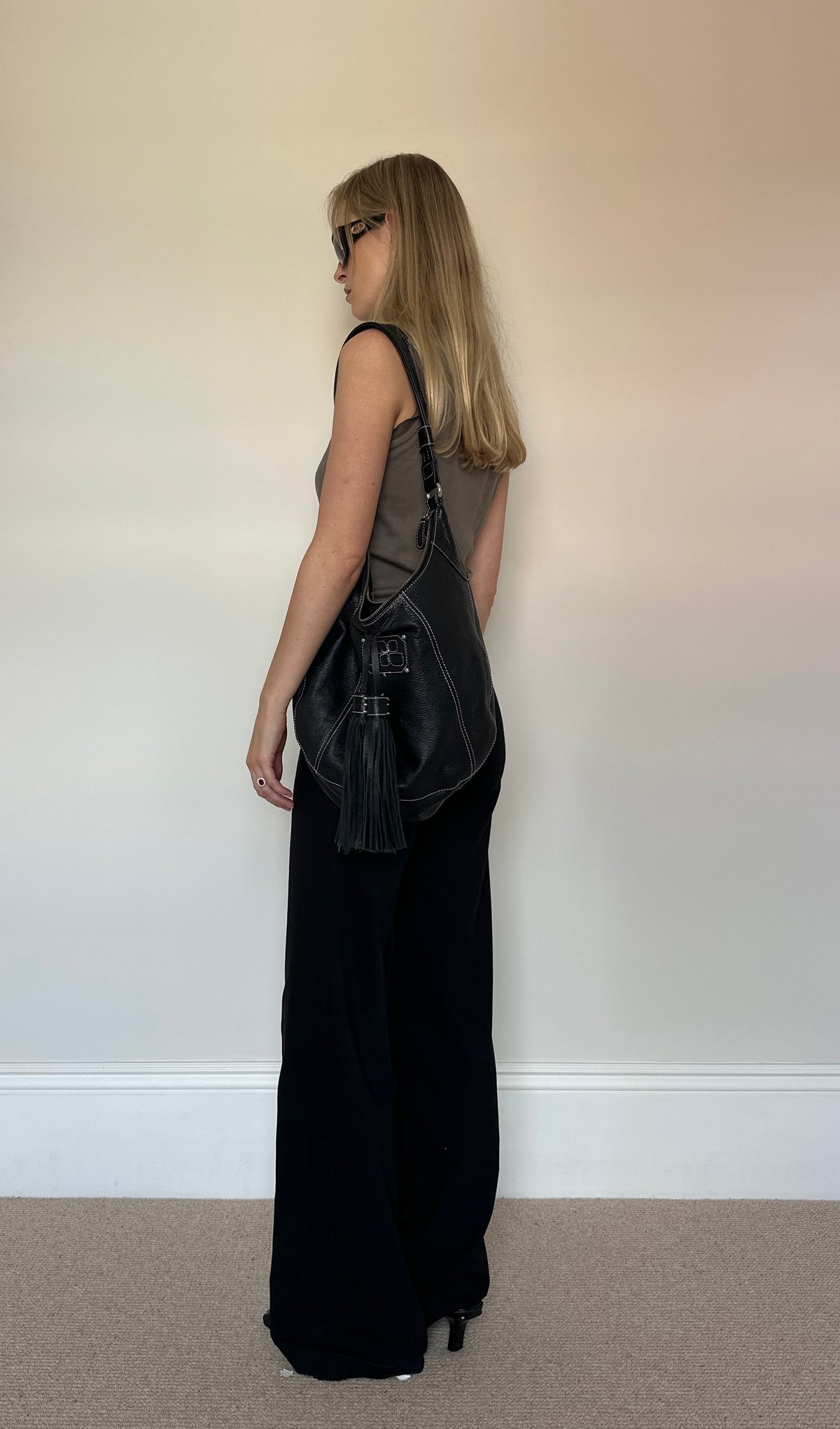 Vintage Tassle Leather Bag