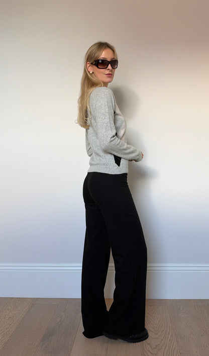 Vintage cashmere argyle jumper