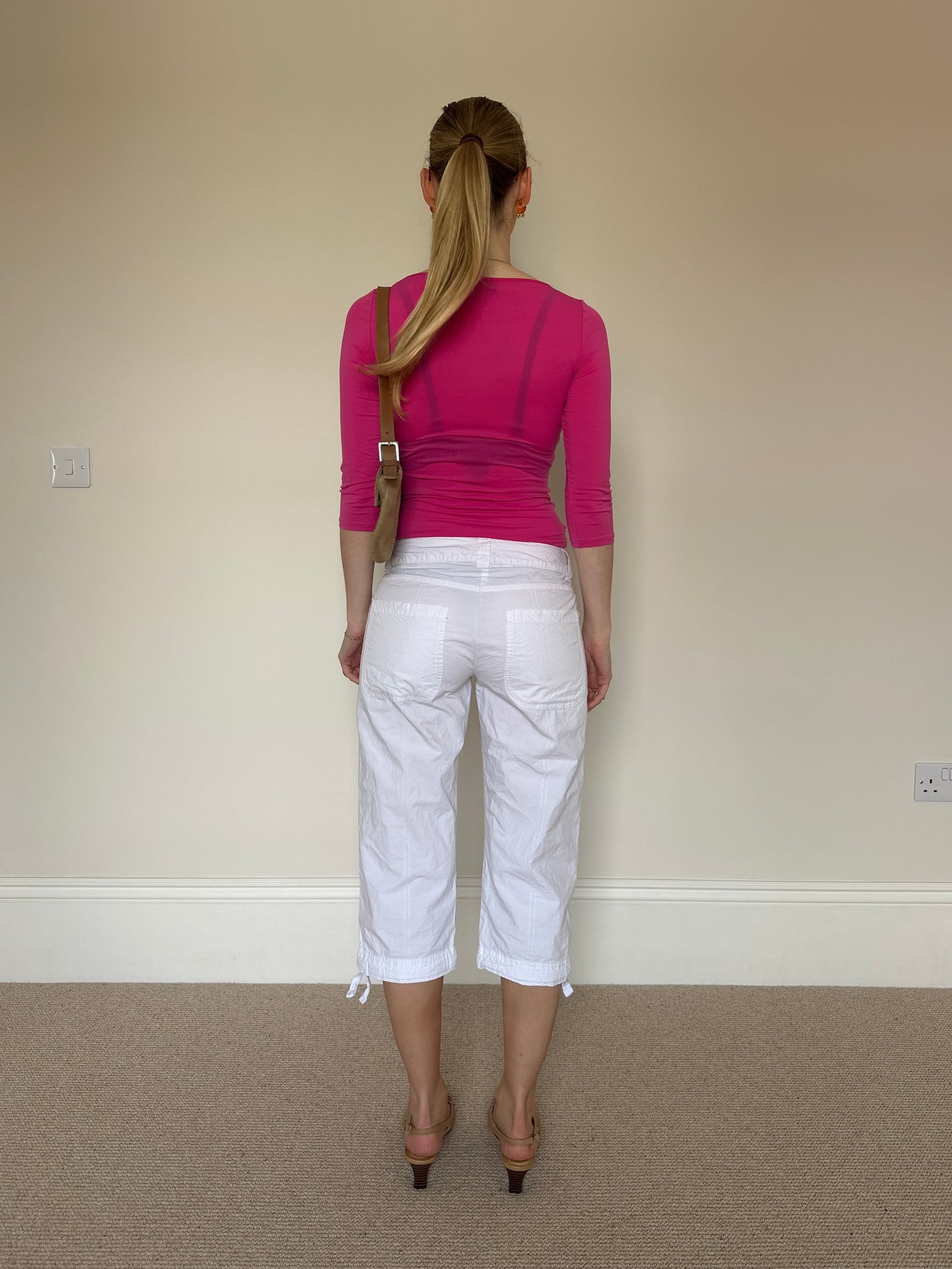 Vintage white Capri trousers