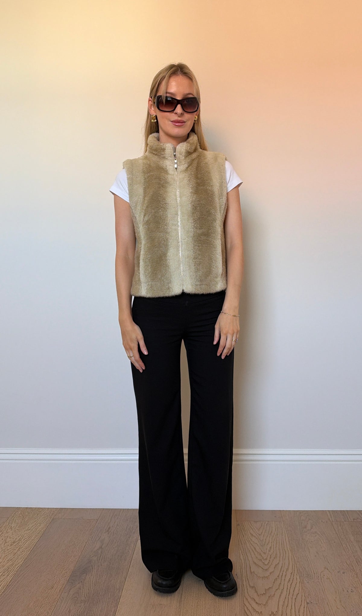Vintage faux fur gilet