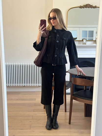 Vintage black button jacket