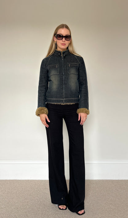 Vintage denim & Sherpa jacket