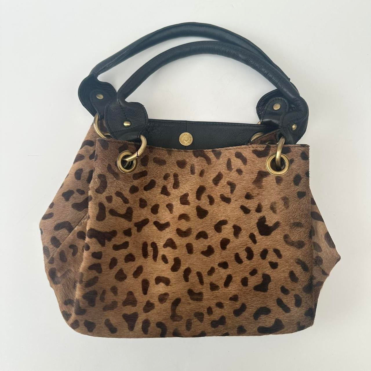 Vintage 00s leopard bag