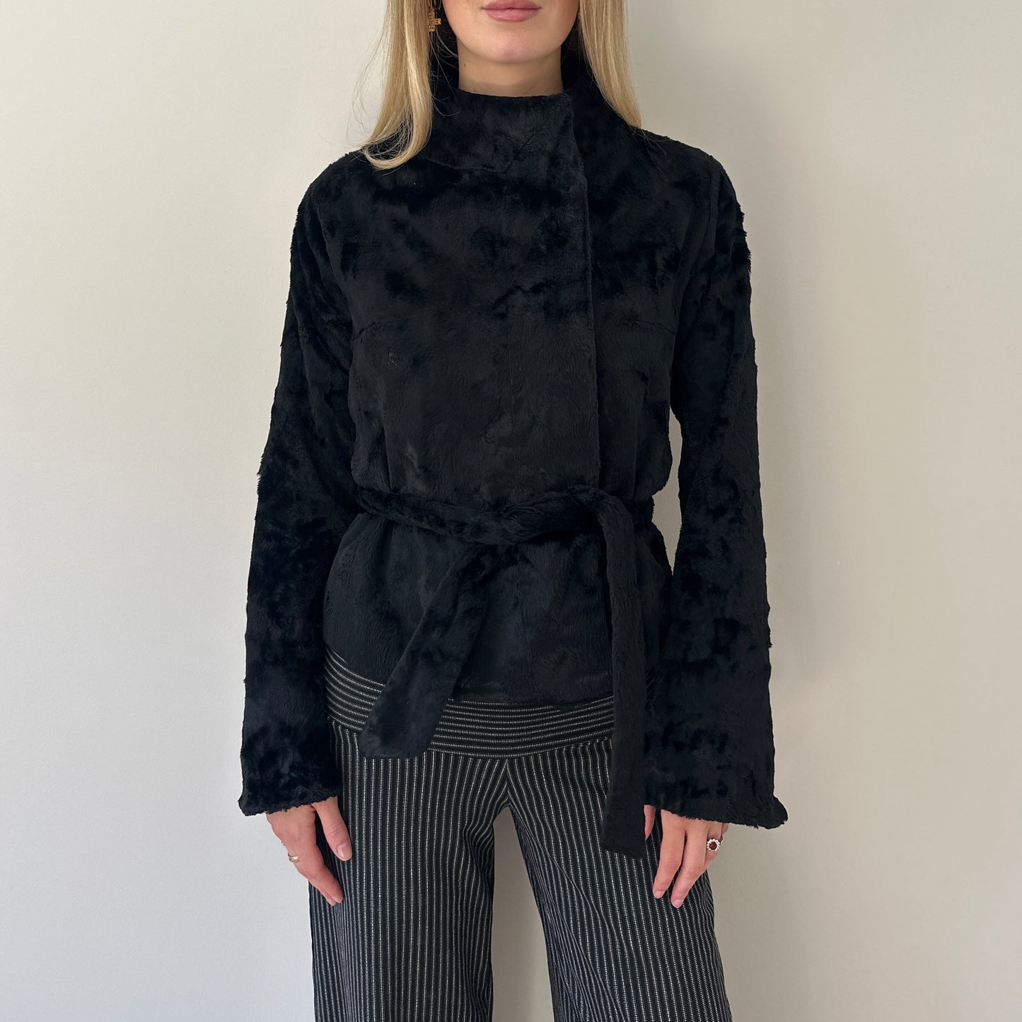 Vintage faux pony skin jacket