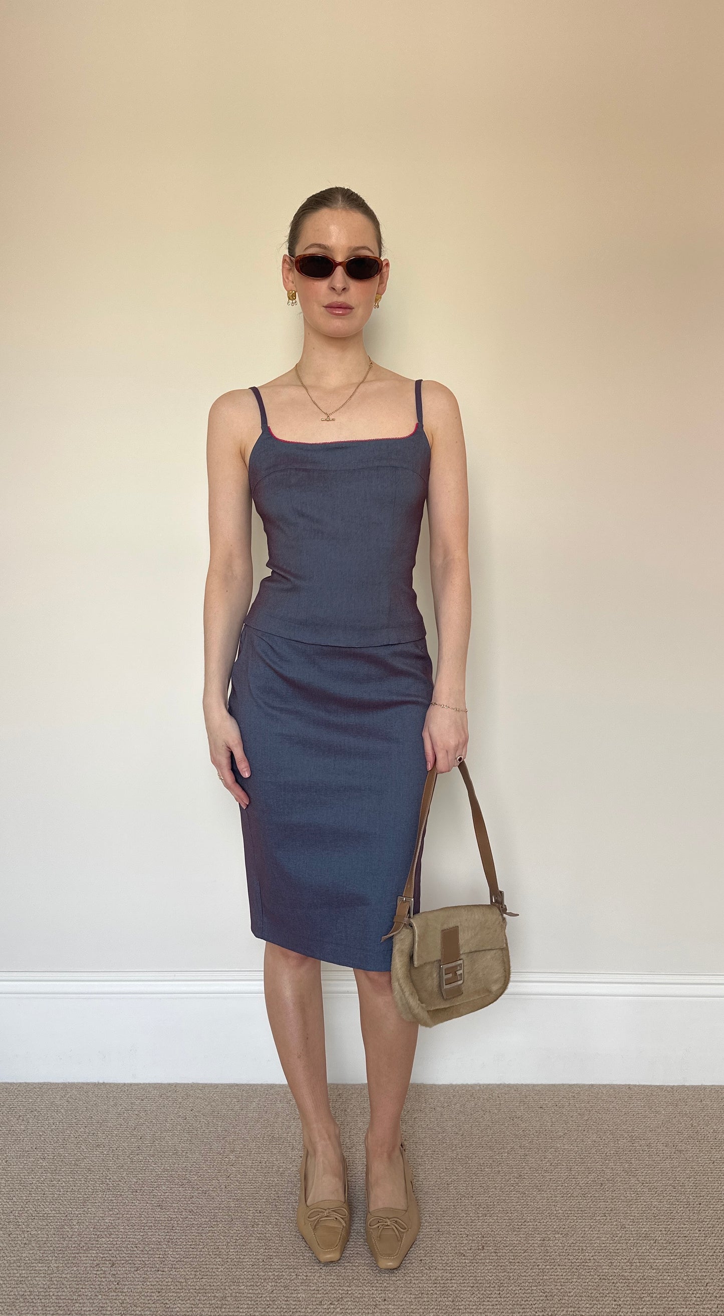 Vintage purple two-piece