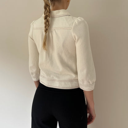 Vintage cropped double breasted jacket