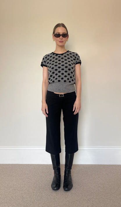 Vintage polka dot jumper top