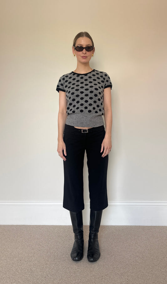 Vintage polka dot jumper top