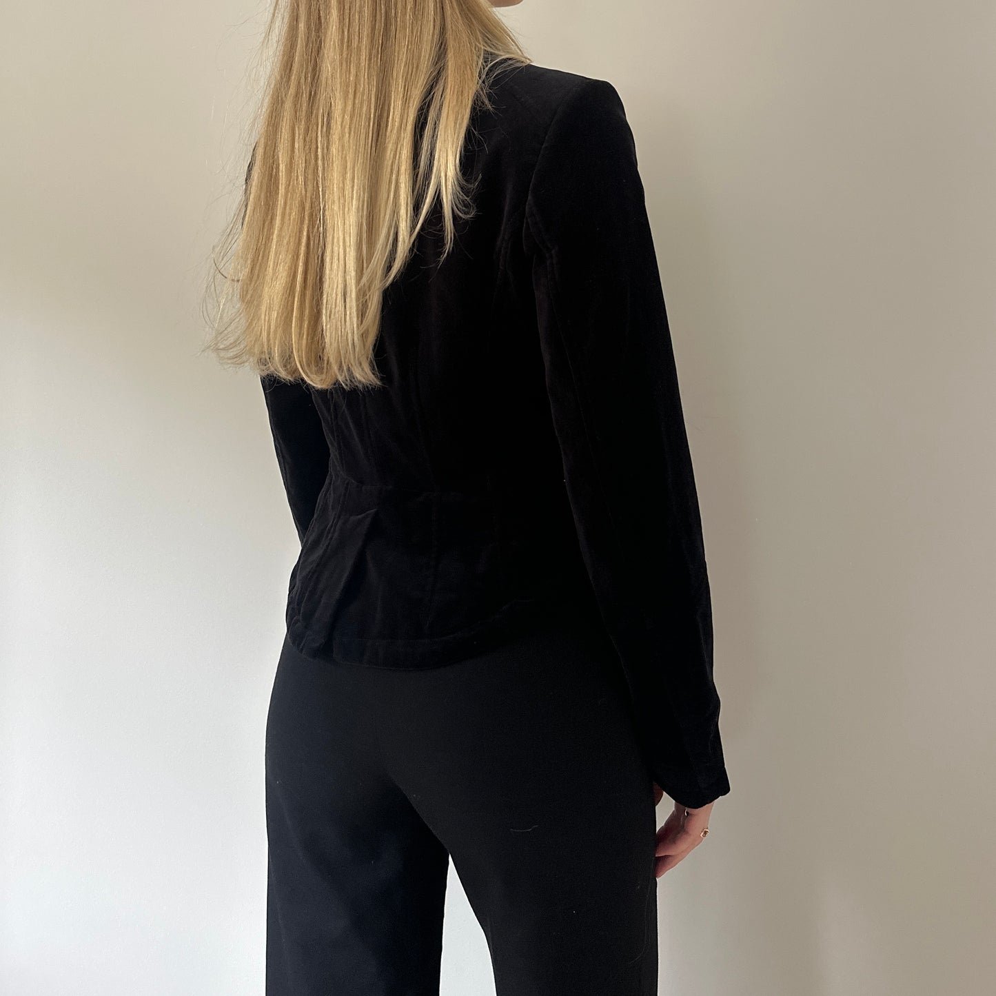 Vintage velvet double breasted jacket