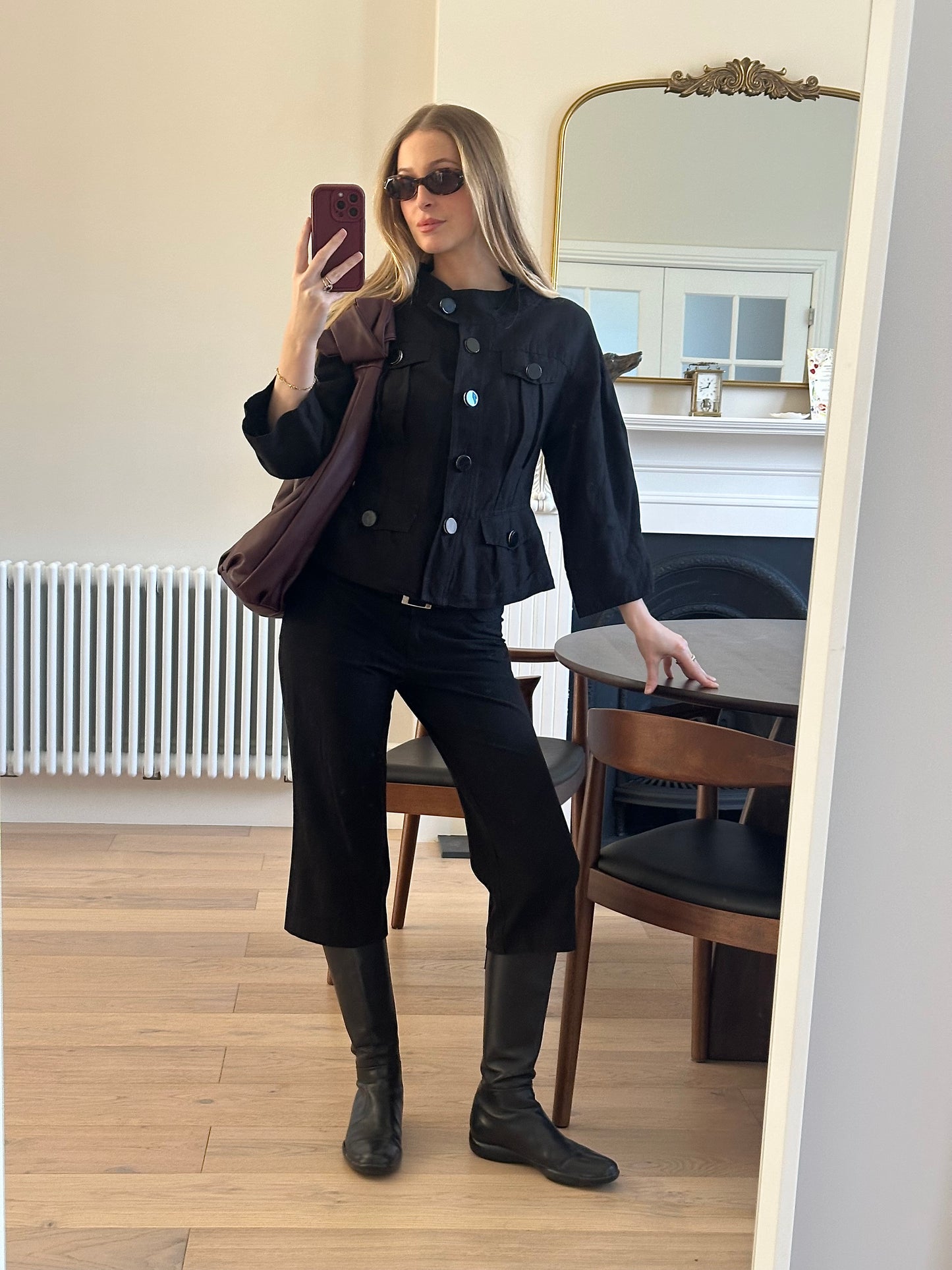 Vintage black button jacket
