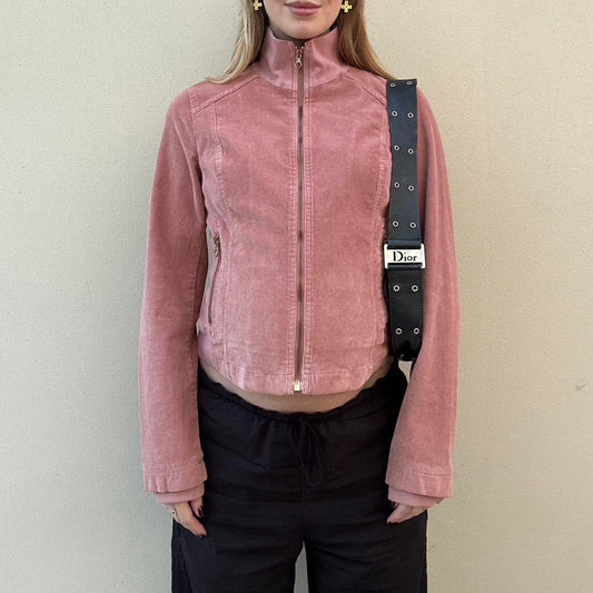 Vintage 00s pink cord jacket