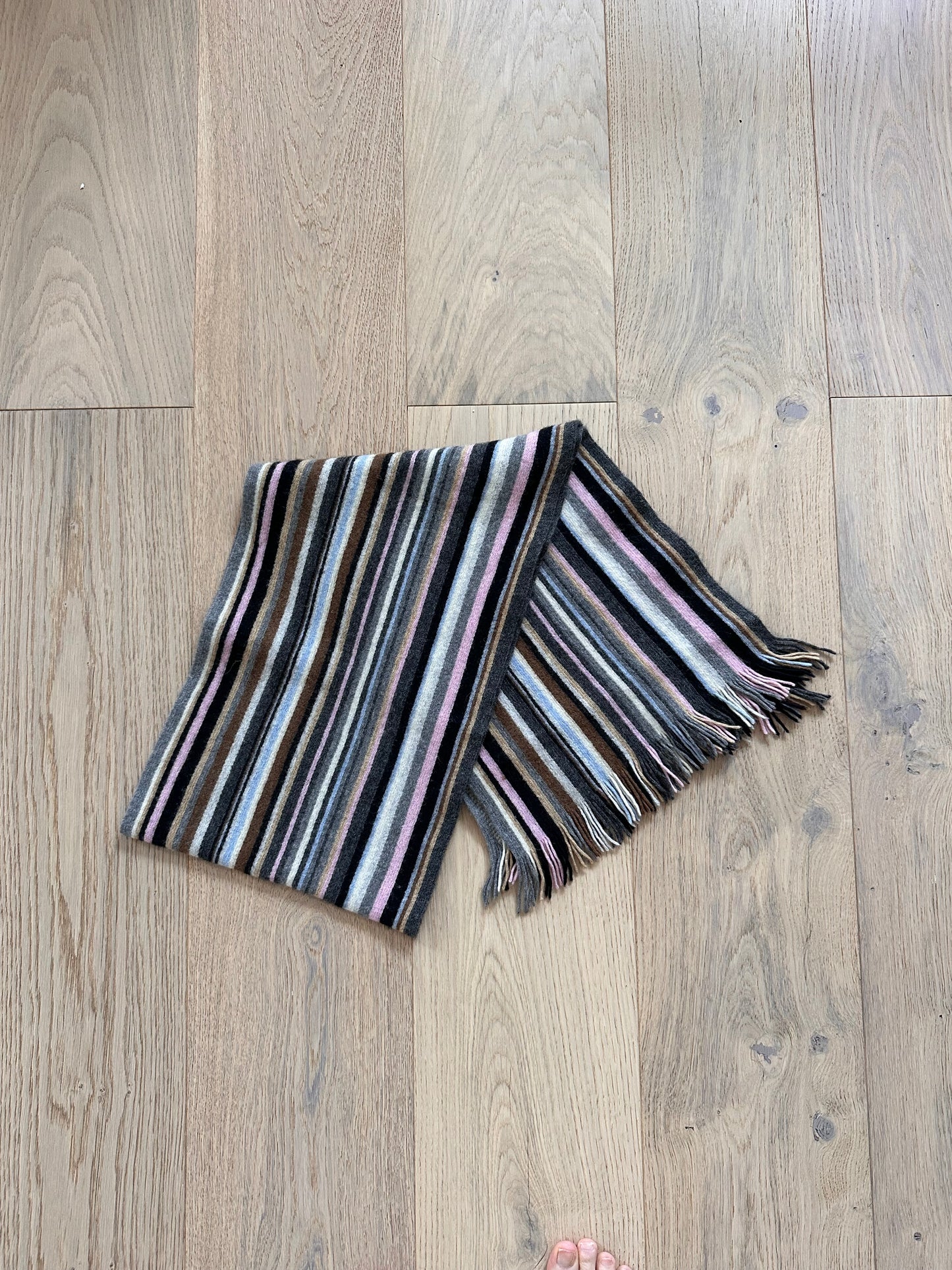 SALE vintage stripe scarf