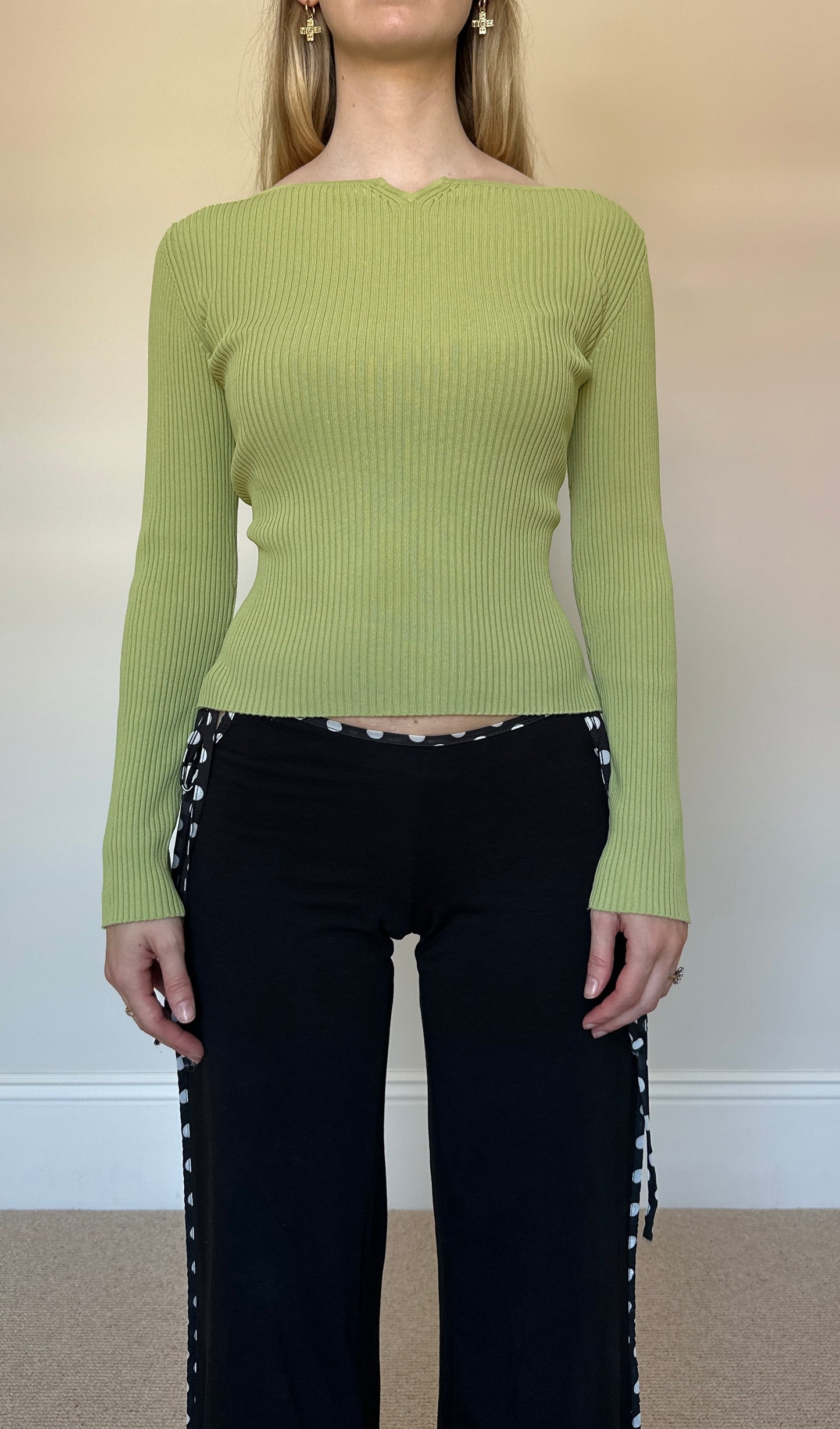 Lime Green Knit Jumper