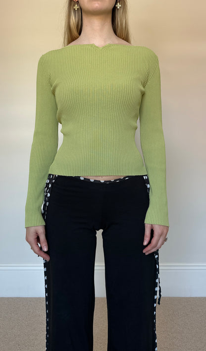 Lime Green Knit Jumper