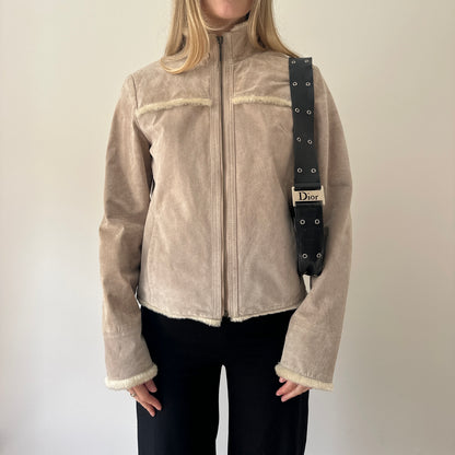Vintage suede Sherpa jacket