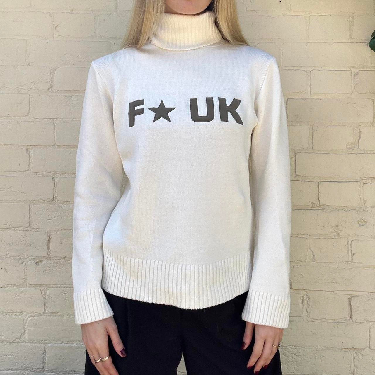 Vintage 2000s FCUK roll neck jumper