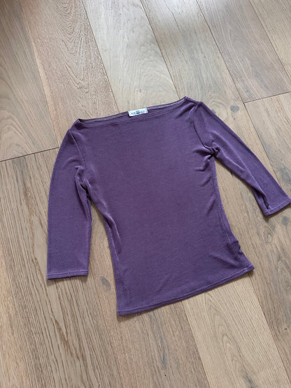 SALE Vintage purple 3/4 sleeve top