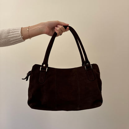 Vintage brown suede bag