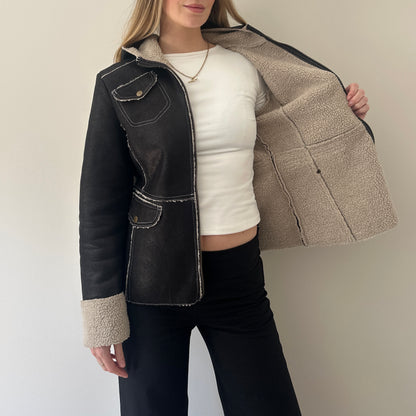 Vintage brown Sherpa jacket