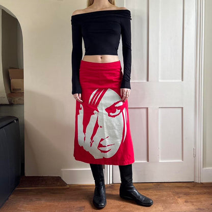 Vintage y2k cyber rave skirt