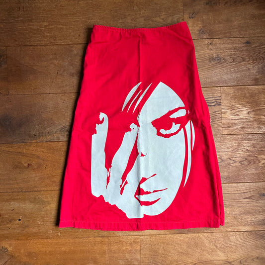 Vintage y2k cyber rave skirt