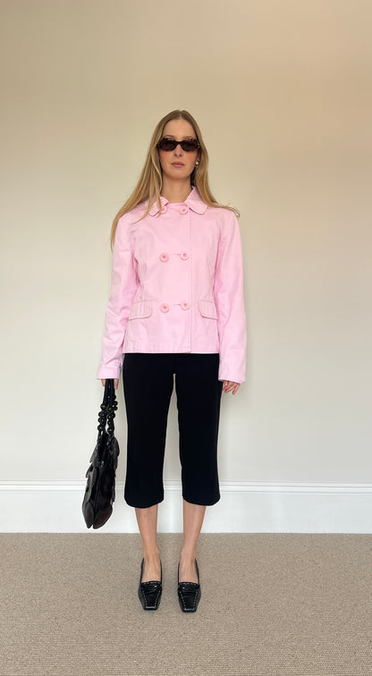 Vintage pink double breasted jacket