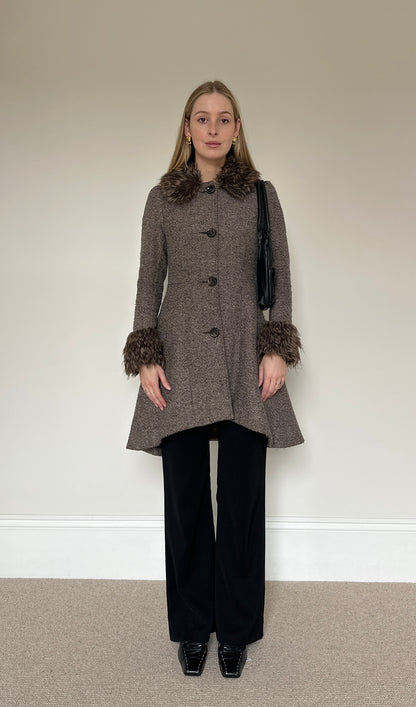 Vintage Tweed Afghan Jacket