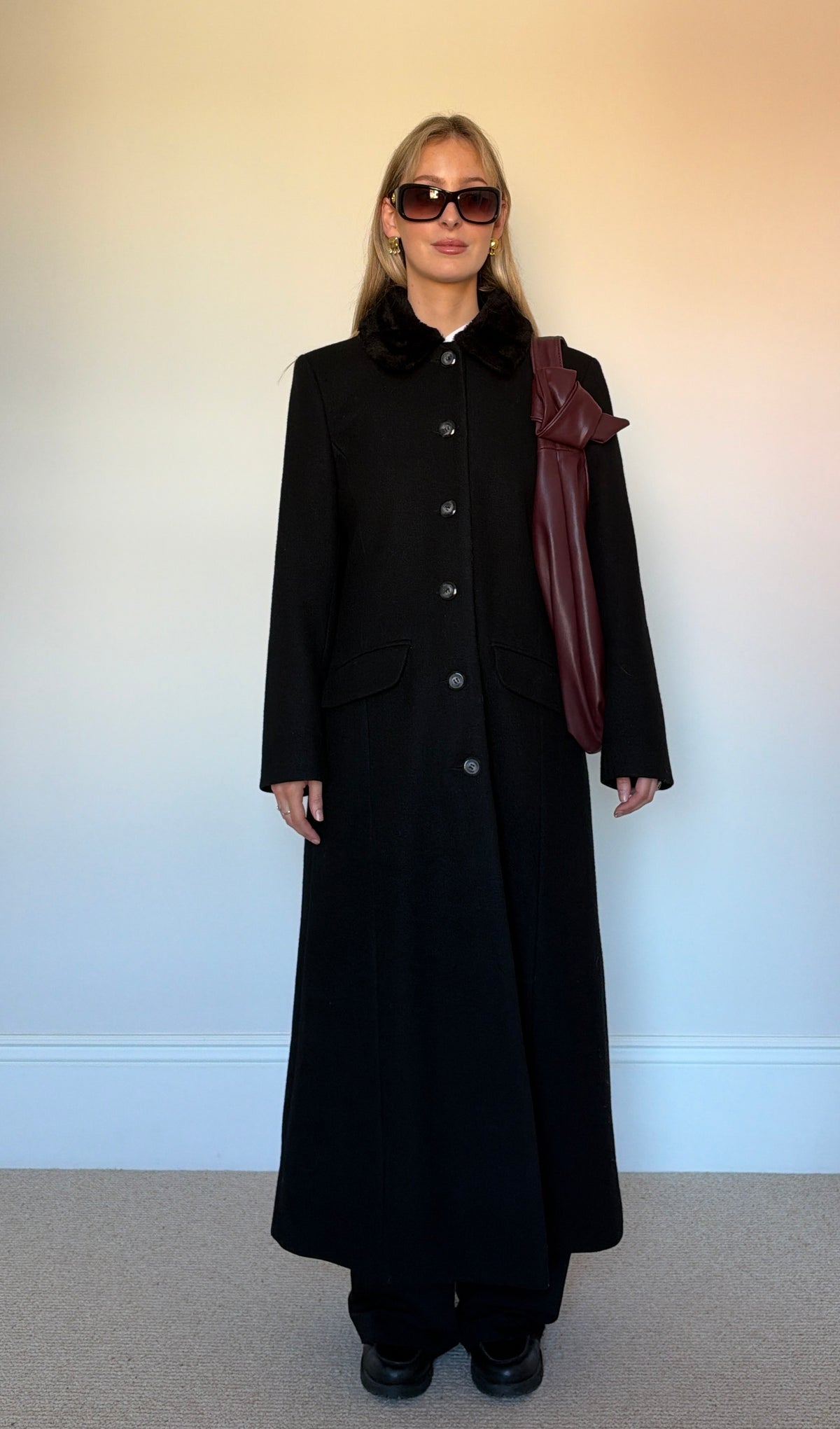 Vintage Wool full length coat