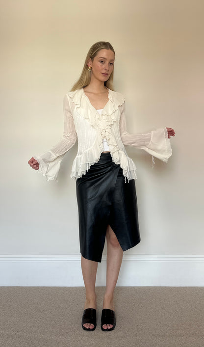 Vintage frill blouse