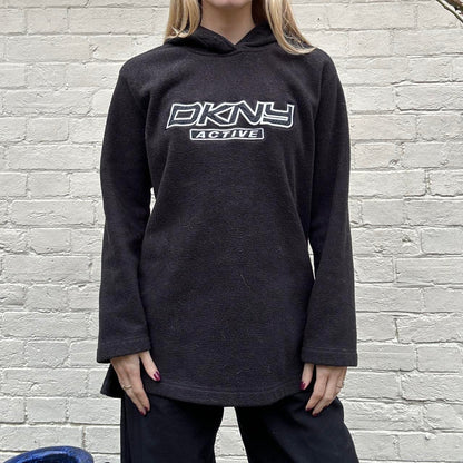 DKNY Black fleece hoodie