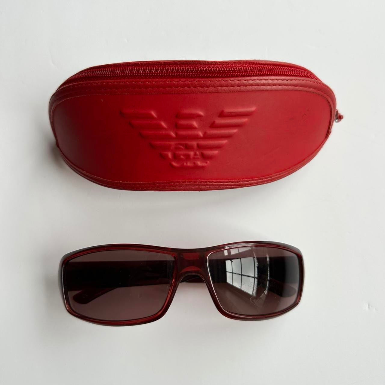 Vintage 00s burgundy Armani sunglasses