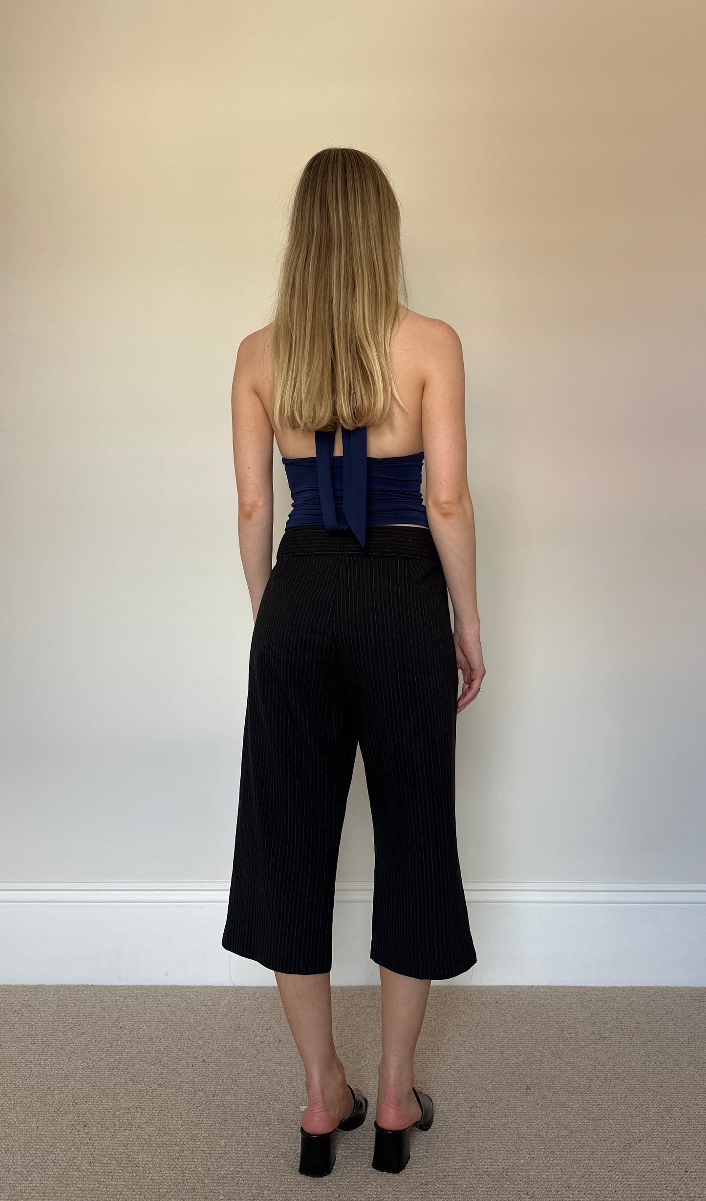 Vintage pinstripe capris