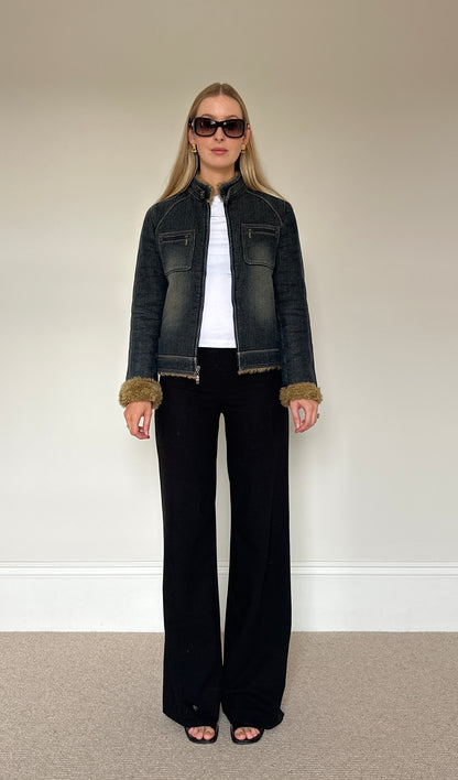 Vintage denim & Sherpa jacket