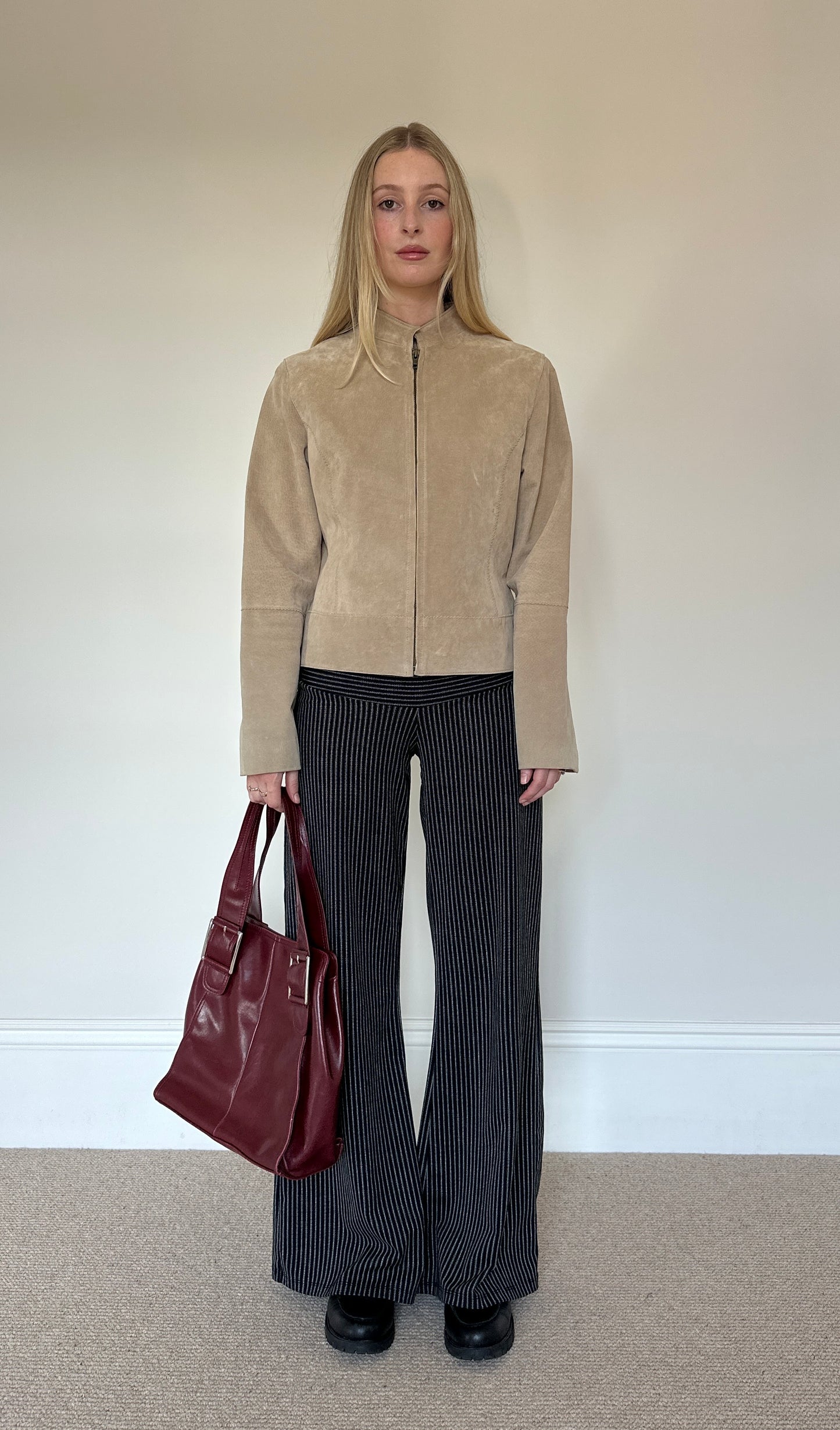 Vintage camel suede jacket