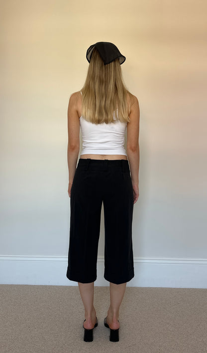 Vintage black suit capris